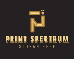 Business Pixel Letter P logo design