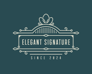 Elegant Restaurant Brand logo design