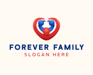 Love Heart Family logo design