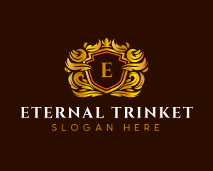 Ornamental Crest Insignia logo design