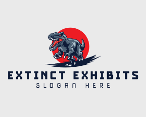 Wild Jurassic Dinosaur logo