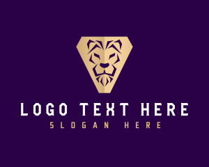 Lion Feline Animal logo