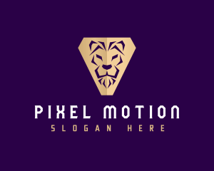 Lion Feline Animal logo design