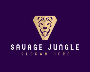 Lion Feline Animal logo design