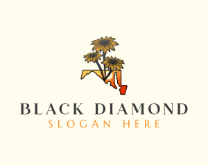 Maryland Black Eyed Susan logo design