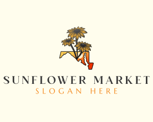 Maryland Black Eyed Susan logo design