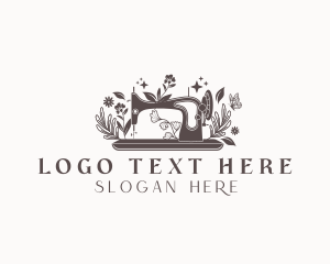 Botanical Floral Sewing Machine logo