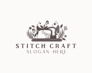 Botanical Floral Sewing Machine logo