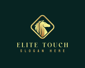 Deluxe Horse Equestrian logo design