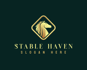 Deluxe Horse Equestrian logo design