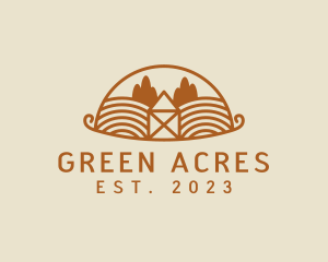 Rural Agriculture Farm Field logo design