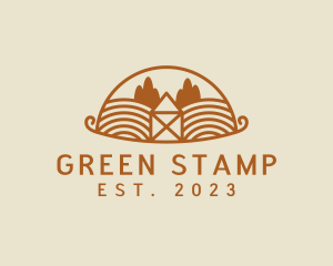 Rural Agriculture Farm Field logo design