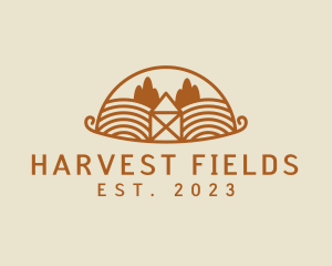 Rural Agriculture Farm Field logo design