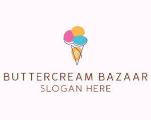 Ice Cream Sweet Dessert logo