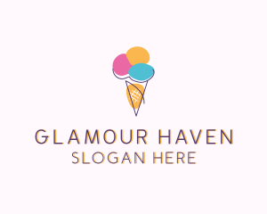 Ice Cream Sweet Dessert logo