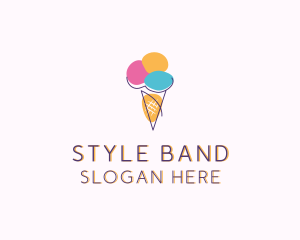 Ice Cream Sweet Dessert logo