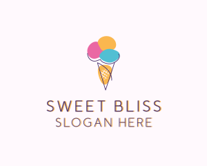 Ice Cream Sweet Dessert logo