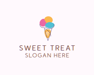 Ice Cream Sweet Dessert logo