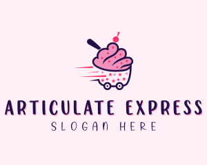 Cupcake Express Delivery logo design