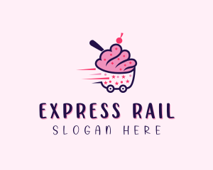 Cupcake Express Delivery logo design