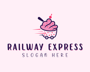 Cupcake Express Delivery logo design