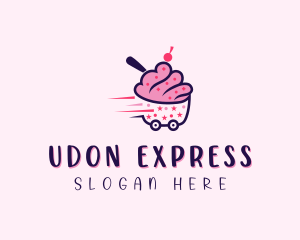 Cupcake Express Delivery logo design