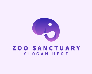 Elephant Zoo Nursery logo design