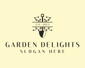 Plant Shovel Garden logo design