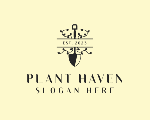 Plant Shovel Garden logo design