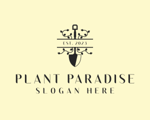 Plant Shovel Garden logo design