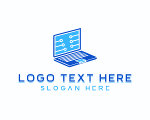 Developer Laptop Tech Logo