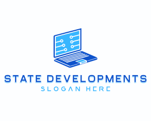 Developer Laptop Tech logo design