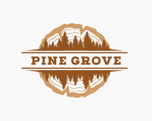 Pine Wood Forest logo design