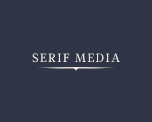 Simple Serif Business logo design