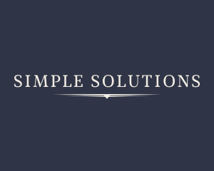 Simple Serif Business logo design