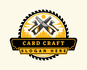 Lumberjack Woodwork Tool logo design