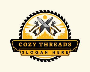 Lumberjack Woodwork Tool logo design