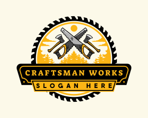 Lumberjack Woodwork Tool logo