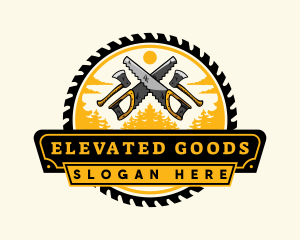 Lumberjack Woodwork Tool logo design