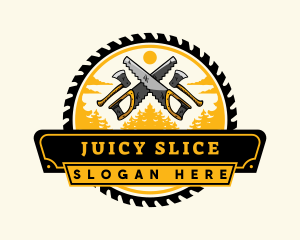 Lumberjack Woodwork Tool logo design