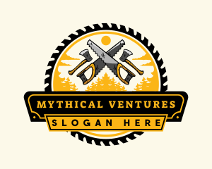 Lumberjack Woodwork Tool logo design