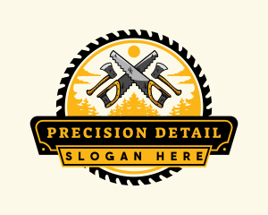 Lumberjack Woodwork Tool logo design