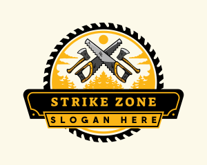 Lumberjack Woodwork Tool logo design