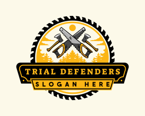 Lumberjack Woodwork Tool logo design