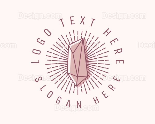 Hipster Crystal Jewelry Logo