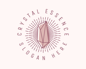 Hipster Crystal Jewelry logo design