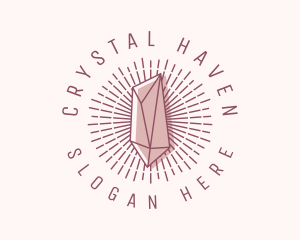 Hipster Crystal Jewelry logo design