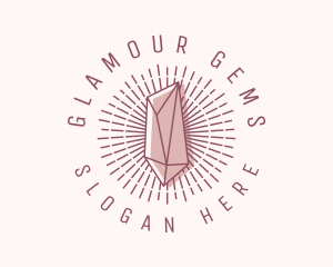 Hipster Crystal Jewelry logo design