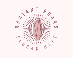 Hipster Crystal Jewelry logo design