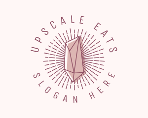 Hipster Crystal Jewelry logo design